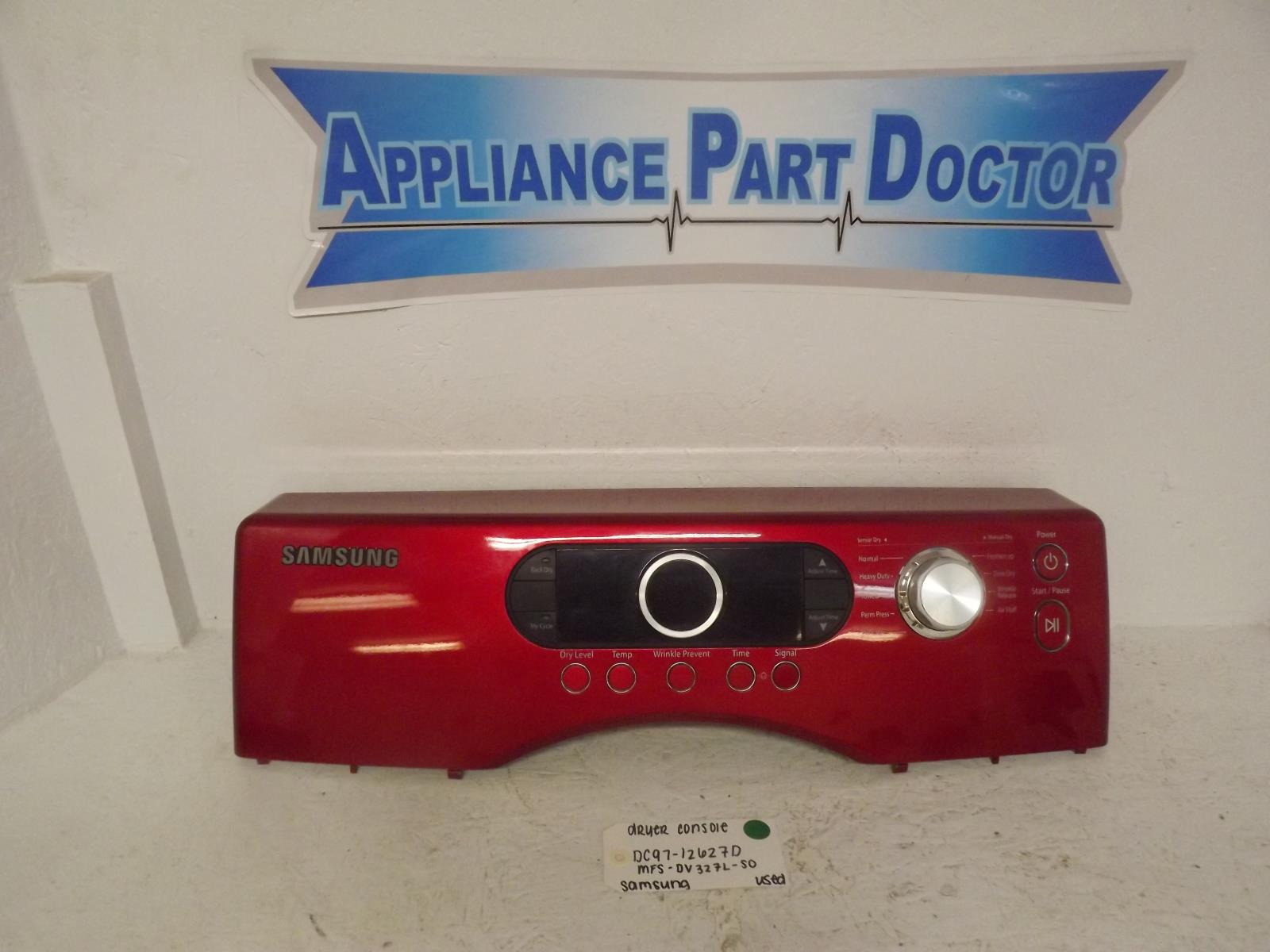 Samsung Dryer DC97-12527D MFS-DV327L-S0 Console Used Samsung Dryer DC97-12527D MFS-DV327L-S0 Console Used